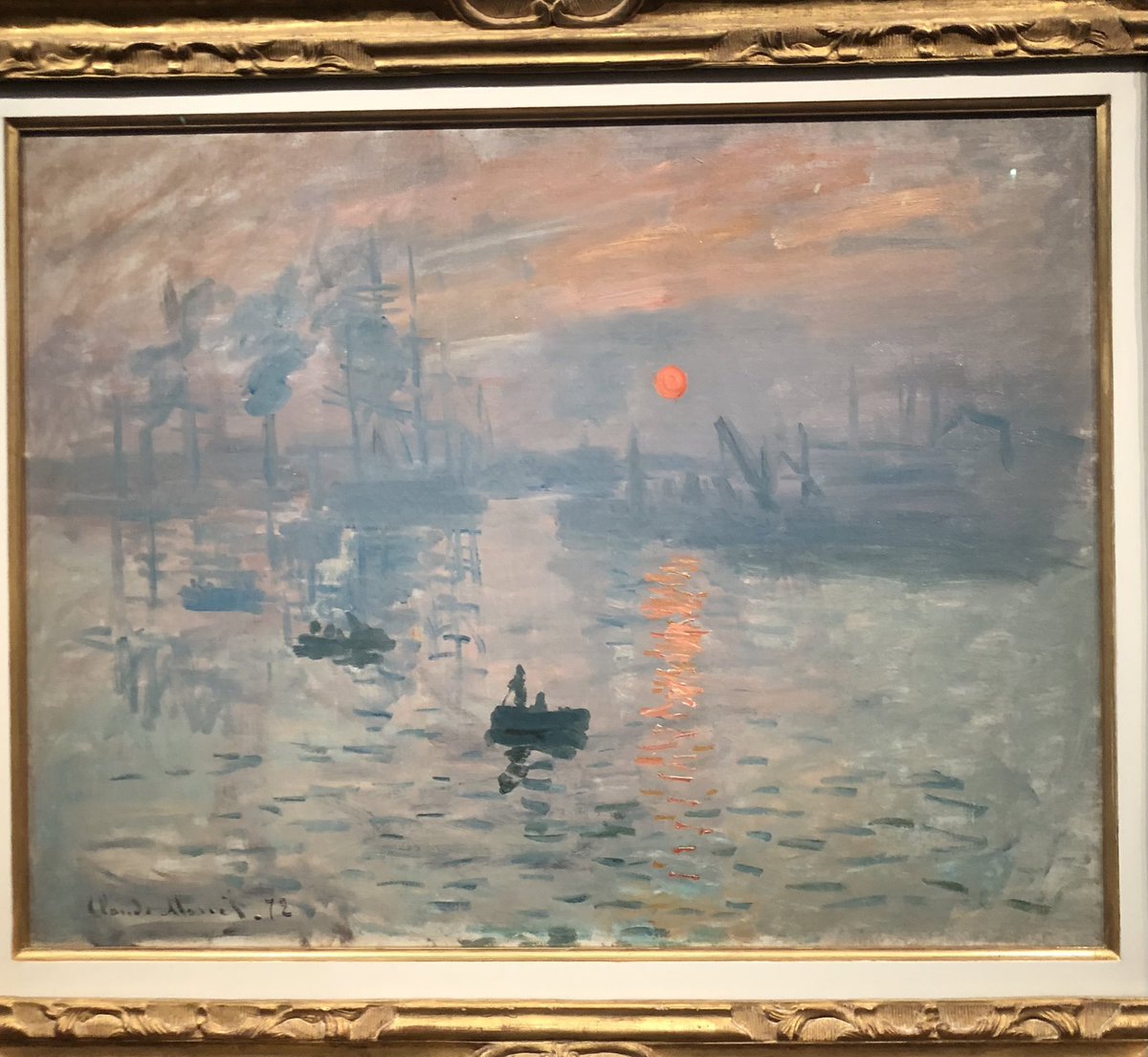 Almost 150 years to the day, I marked the opening of the first Impressionist exhibition (15 April 1874) by visiting the excellent #Paris1874 show @MuseeOrsay. / A da gweld wyneb cyfarwydd yn agor yr arddangosfa!