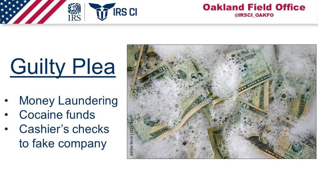 @IRSCI_OAKFO and @FBISacramento case leads to guilty plea for money laundering from Sacramento man. ⚖️justice.gov/usao-edca/pr/s… #IRSCI #WhatWeDoCounts #FollowTheMoney #OAKFO