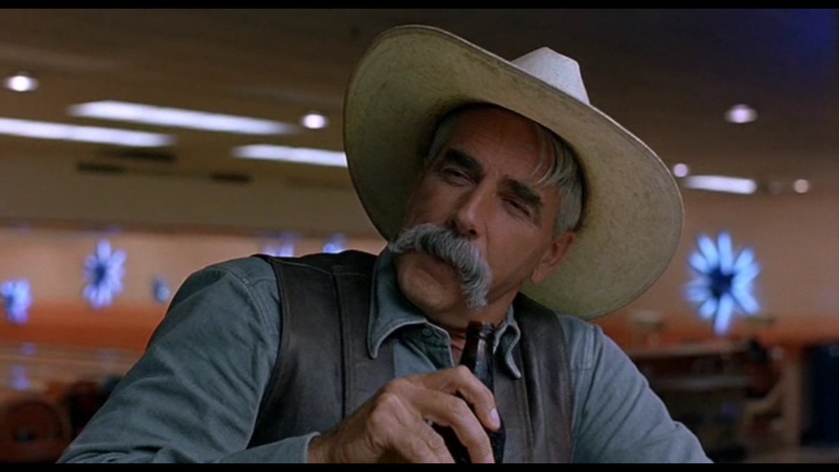 Big_Lebowskript's tweet photo. [The Stranger]: I like your style, Dude. [Dude]: Well, I dig your style too, man. Got a whole cowboy thing goin'. https://t.co/Lh7N4ZV0fU