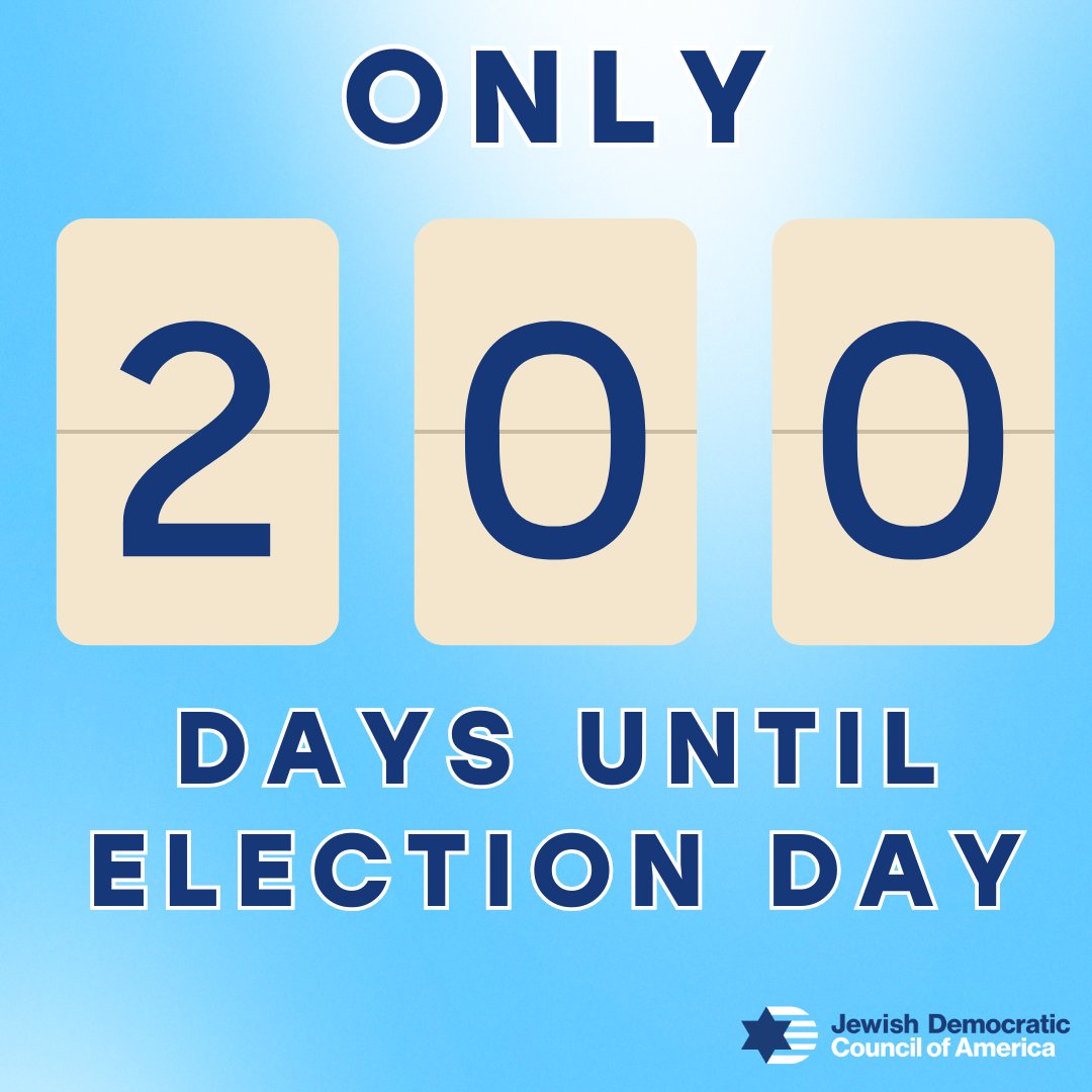 We’re 200 days from the most important election of our lives.. Will you volunteer with us? Join the movement to reelect President Biden, win back the House, and increase our Senate majority. secure.everyaction.com/jb64hj0wakmQLq…