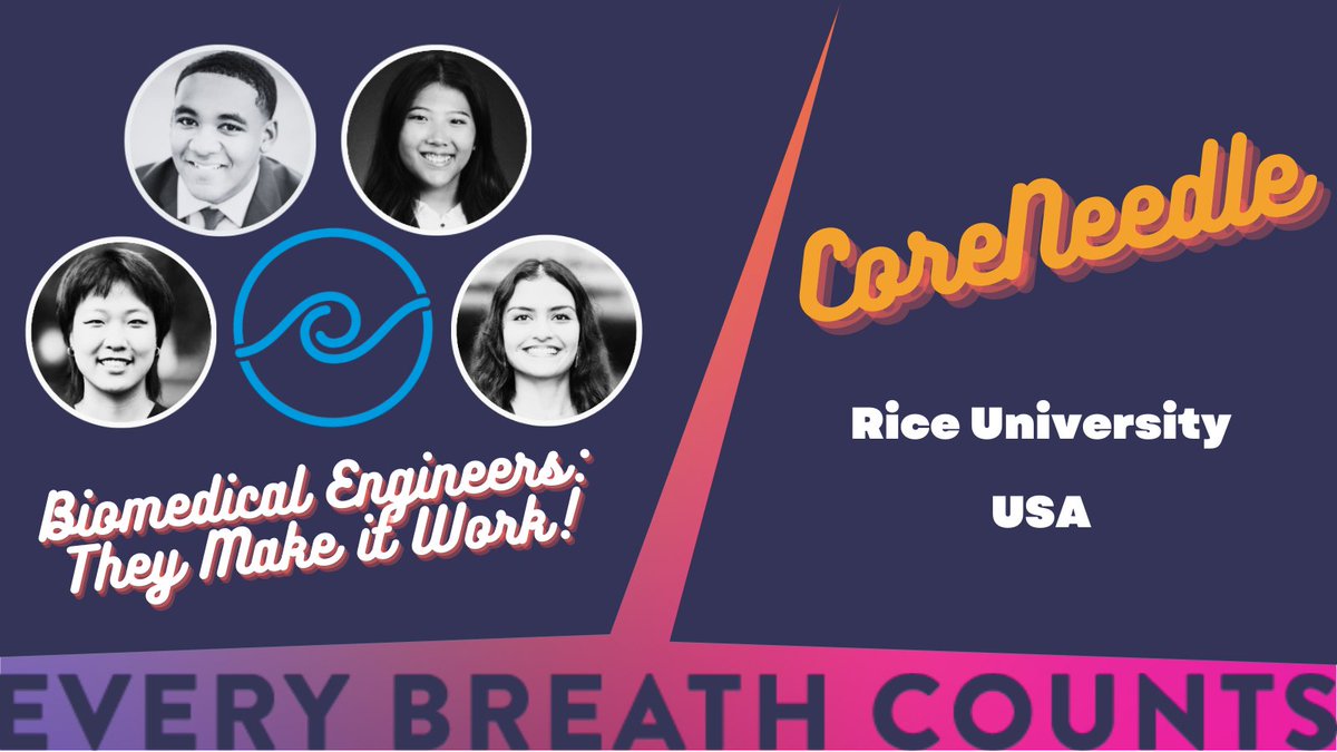 Delighted to keep highlighting student winners of @rice360glht 14th #GlobalHealth Technologies Design Competition! #3 Yiyi Yang, Philip DuBose, Celeste Wang & Shivani Kulkarni from @RiceUniversity, for CoreNeedle More - news.rice.edu/news/2024/duke… #TheyMakeitWork #BreastCancer