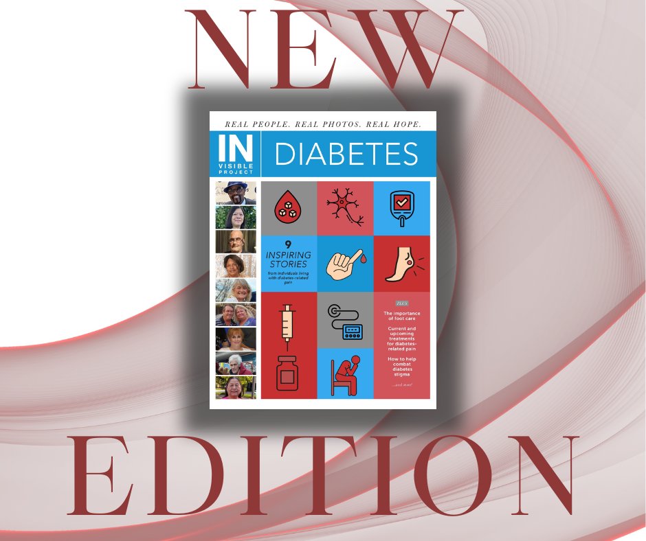 Millions with #diabetes-related #pain feel unseen. The new INvisible Project: Diabetes Edition shares powerful patient profiles, informative articles, & organization spotlights. Read this issue, order copies, or subscribe to future issues for FREE: invisibleproject.org