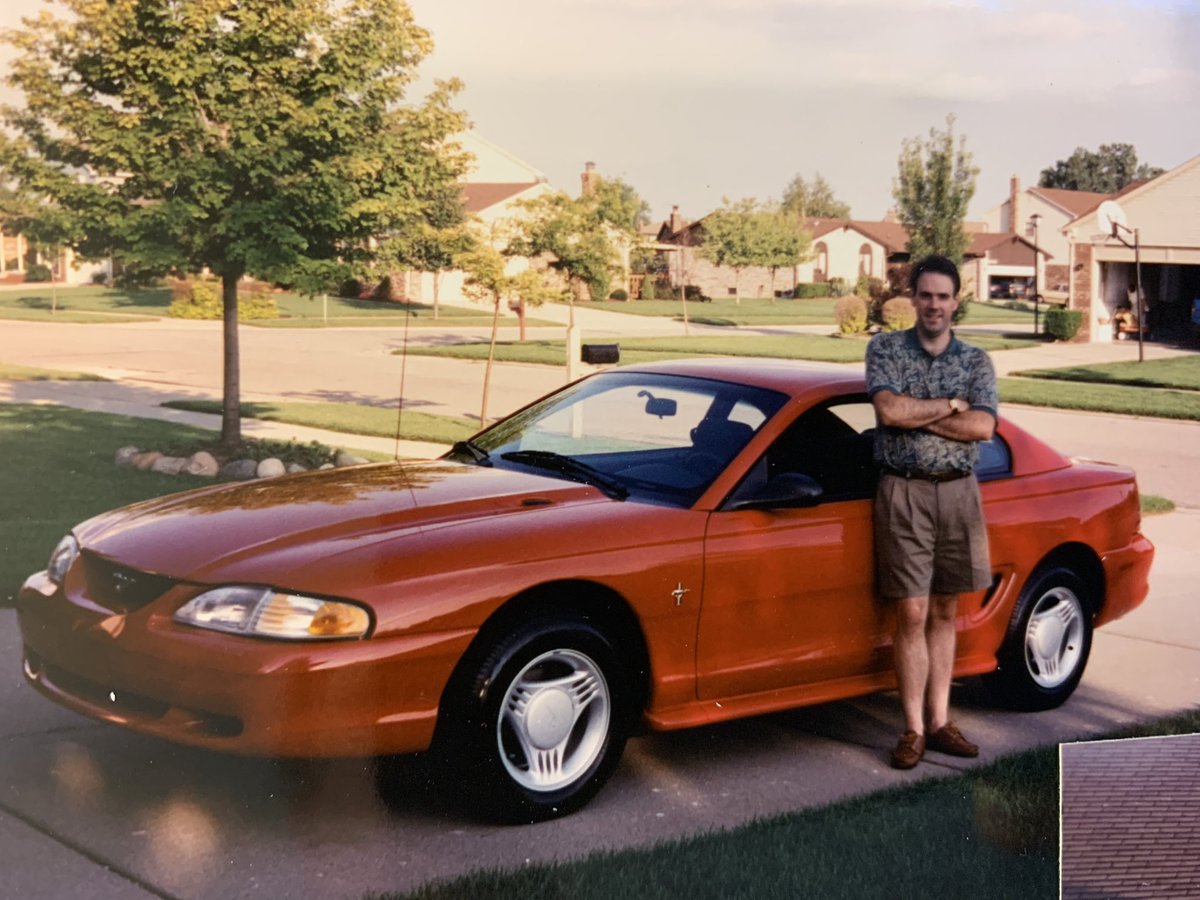 For #TBT, here I am with my 30th Anniversary 1994 Mustang. Those were the days! #Mustang60