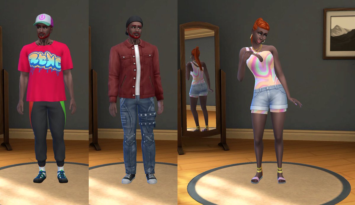 JeremiaLecato's tweet photo. #TheSims #TheSims4 #PartyEssentialKit #UrbanHomageKit #ElectronicArts #ShowUsYourSims #ShowUsYourBuilds
(1/2): First we have my simself and his mom wearing accessories, then Shanti, Krystal, Willy, and Cora wearing new outfits, and the Zowanski family wearing new outfits. ππβ€οΈ https://t.co/jZBhEZJ0E1