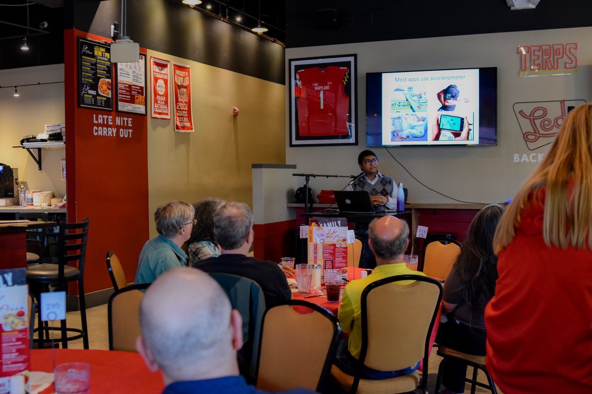 Last night at Science on Tap, @umdcs' Nirupam Roy presented on his decade-long exploration of the security and privacy vulnerabilities of #SmartTechnology. Read about his recent research on fighting deepfakes and shallowfakes: go.umd.edu/deep-fake