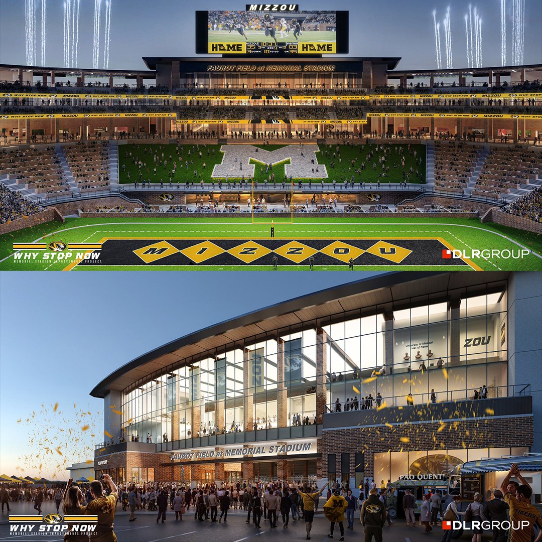 NEWS: Missouri has released renderings of the planned $250M renovation of its football stadium🔥 (via @MizzouFootball) on3.com/college/missou…