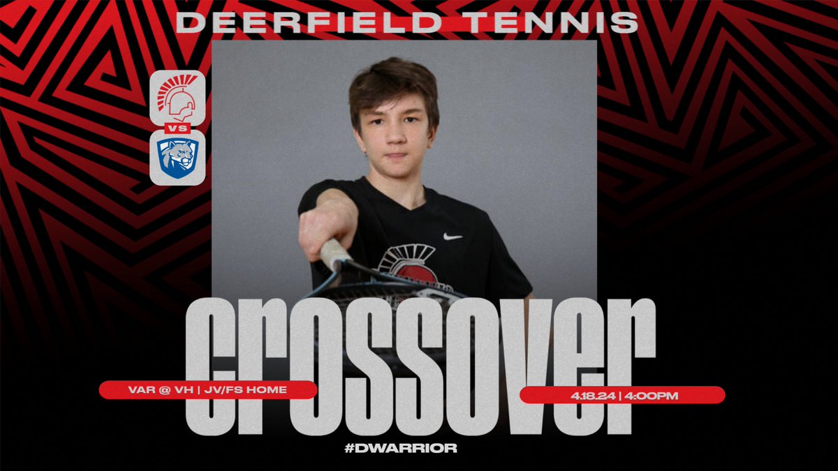 🚨CSL Crossover Match🚨
🆚Vernon Hills
🗓️April 18
🕓4:00PM
📍V @ VH | FS/JV Deerfield

@DHS__Athletics @VHHSTennis 
#sectionalPreview #makeAStatement #noMoreRain