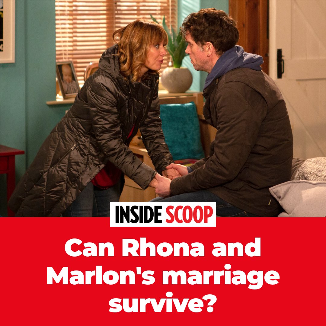 Gus and Rhona's court battle stands to have huge consequences for her marriage to Marlon…💔 #Emmerdale insidesoap.co.uk/interviews/wer…