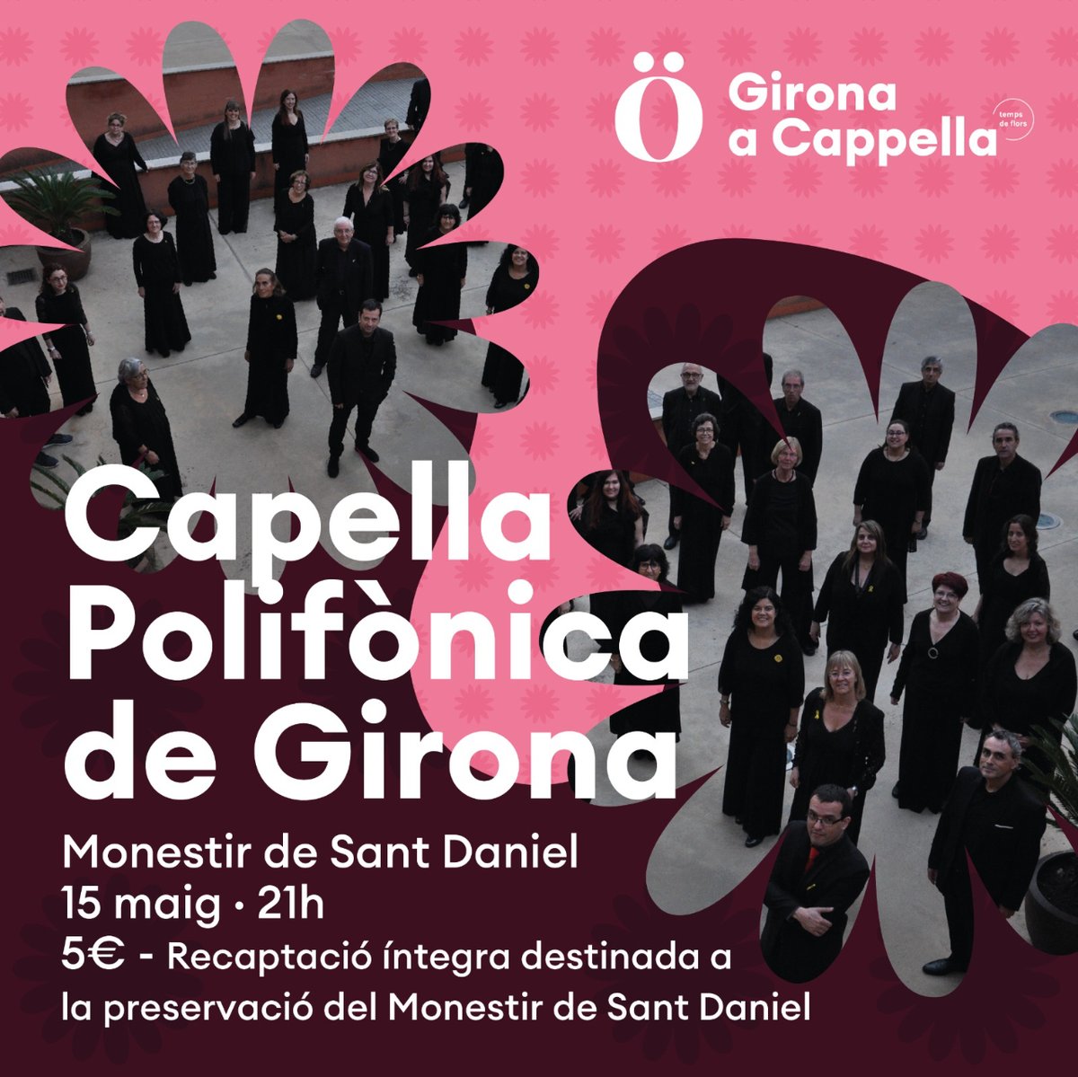 gironacappella's tweet photo. Aquest any la @PolifonicaGi estrena repertori 💓. Compra ara la teva entrada a https://t.co/9QCtkczSvJ que només es vendrà online i de manera anticipada, és a dir, que a taquilla no n'hi haurà!

#gironacappella #acappella #polifonicadegirona #capellapolifonica https://t.co/J1evfBL59i