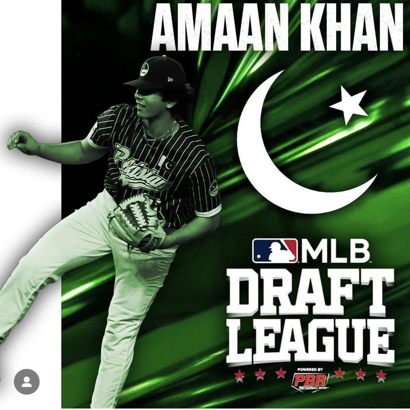 Pakistan national team pitcher  Amaan Khan will play in the MLB Draft League later this year