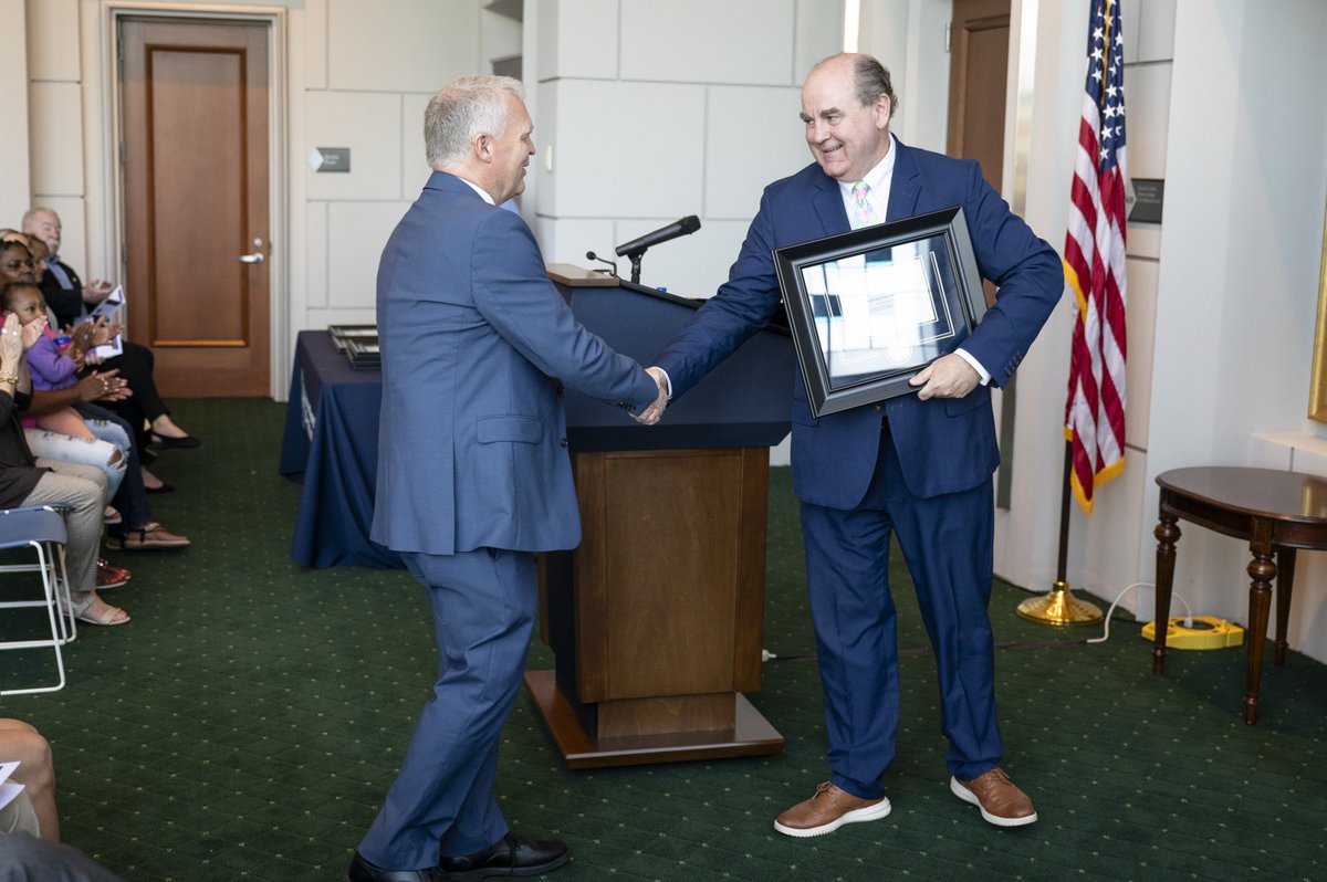 WVcourts's tweet photo. All five Justices were on hand at the Robert C. Byrd U.S. Courthouse today, April 18, 2024, to accept the Excellence in Victim Advocacy and Justice Award for the Supreme Court's Victim Outreach Project. https://t.co/J5ADz3IRTw