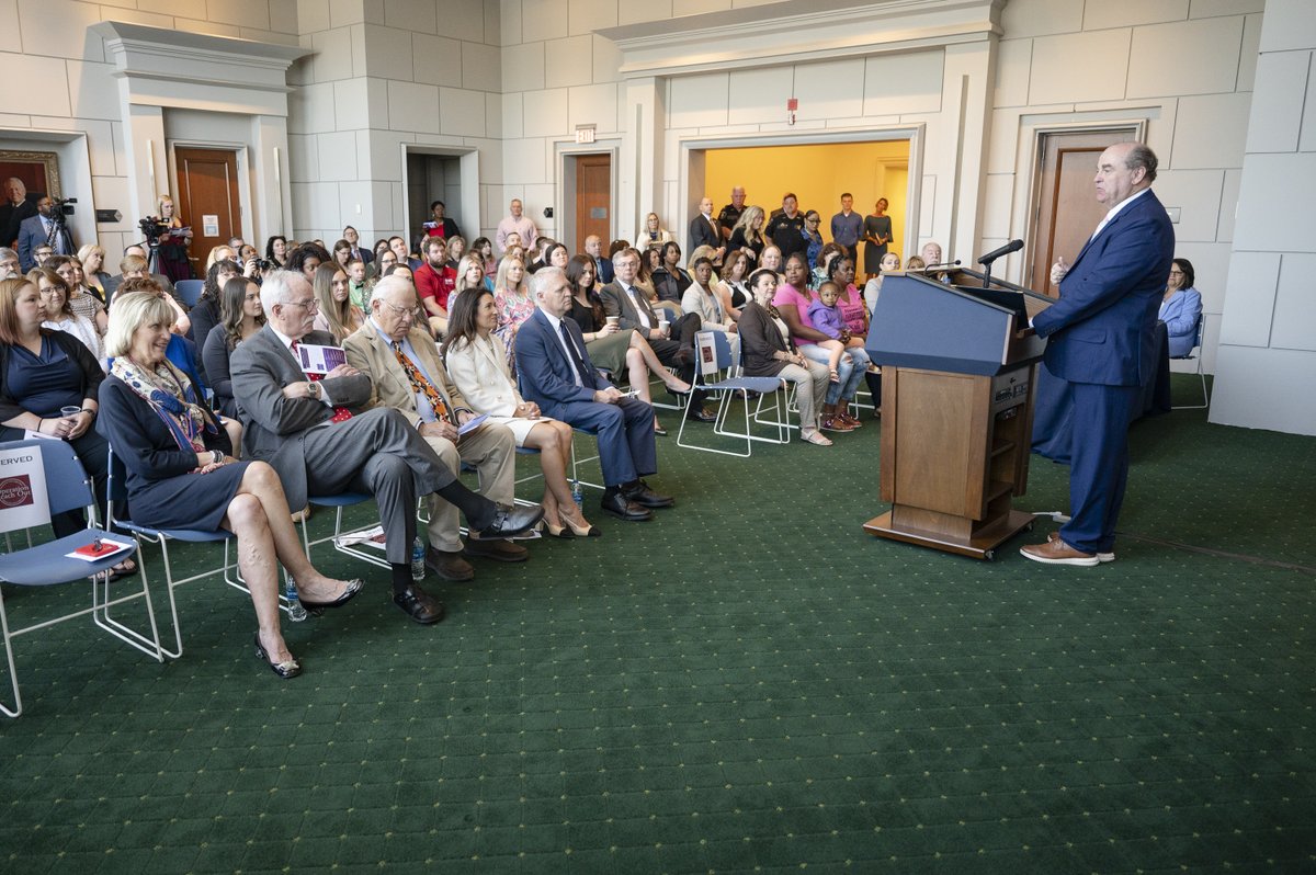 All five Justices were on hand at the Robert C. Byrd U.S. Courthouse today, April 18, 2024, to accept the Excellence in Victim Advocacy and Justice Award for the Supreme Court's Victim Outreach Project.