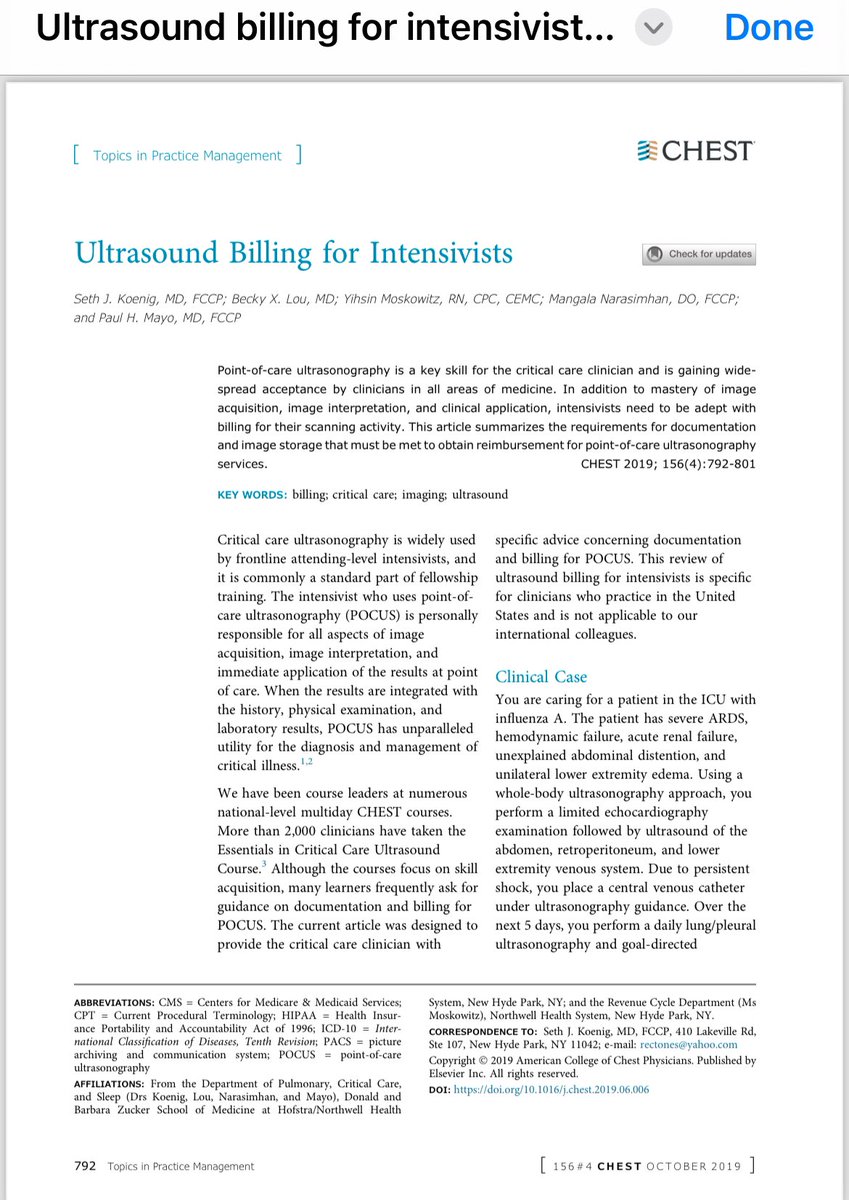 @HoosierPocus #POCUS coding & billing 👇🏿👇🏿 @ASRA_Society @SCCM @journal_CHEST