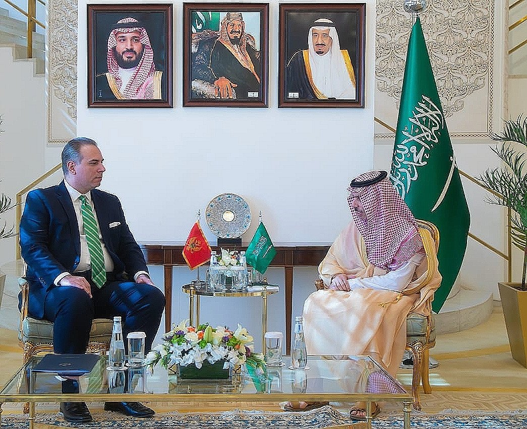 During his visit to #SaudiArabia FM Ivanović discussed with his 🇸🇦 counterpart ongoing regional and global affairs. Among the topics of interest was also Montenegro's candidacy for the non-permanent member of #UNSC for 2026/2027, #EXPO2030 & opening of the🇲🇪 Embassy in Riyadh.