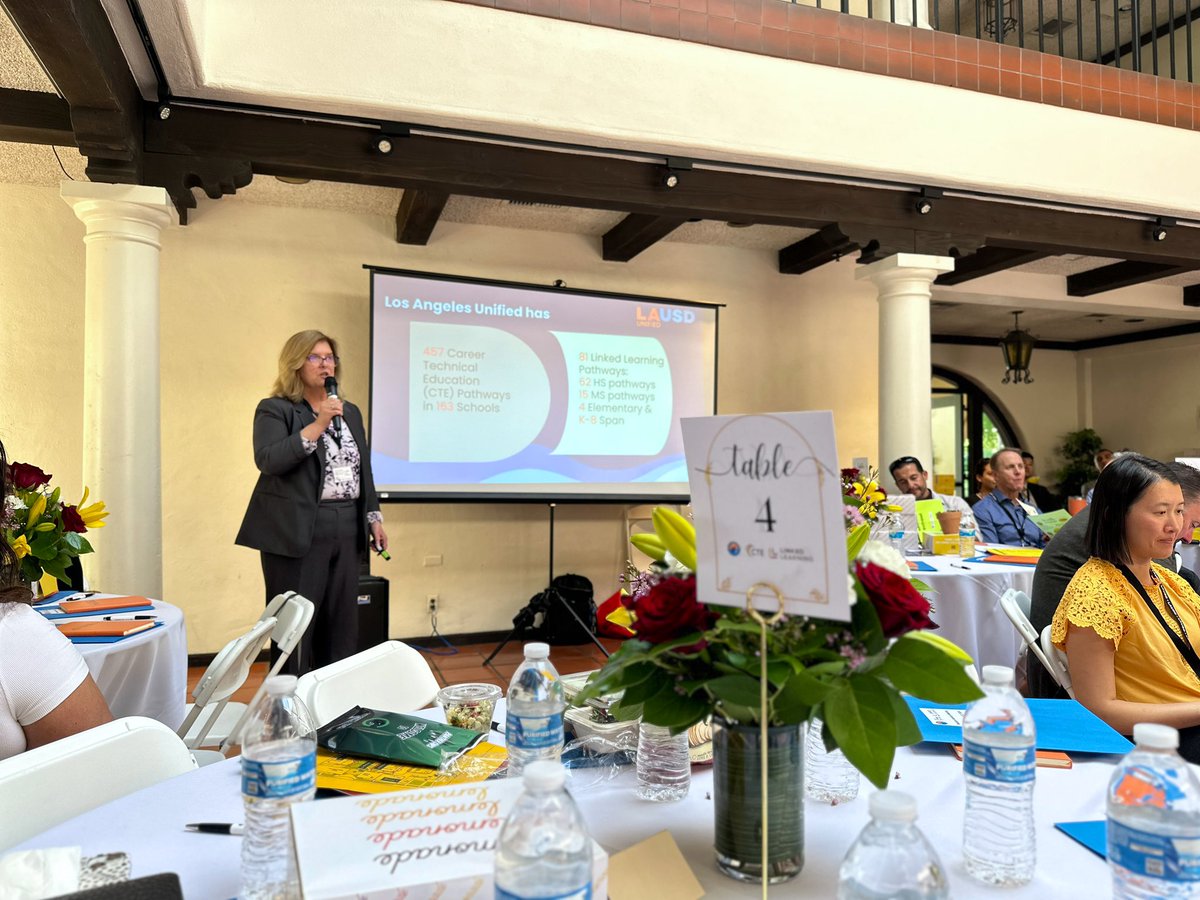 drlindabermudez's tweet photo. LARC was thrilled to participate in the Annual CTE &amp; Linked Learning Showcase and Advisory Board Luncheon! It was a great opportunity to connect with leaders and innovators shaping the future of CTE education at LAUSD. #K12SWP https://t.co/zdMoCfIvon