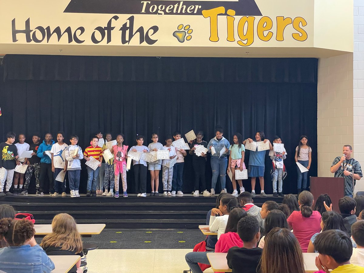 Today was 4th grade 3rd Quarter Awards! Way to go Tigers! (1/2)