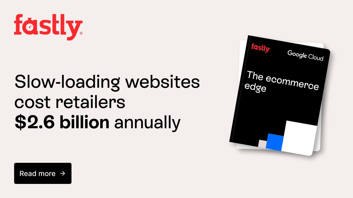 For #ecommerce brands, customer opinions are won and lost within seconds. To get the business, you must deliver a superior experience — fast. This begins with superior content delivery. Our e-book shows you how: fastly.us/43UEWAw