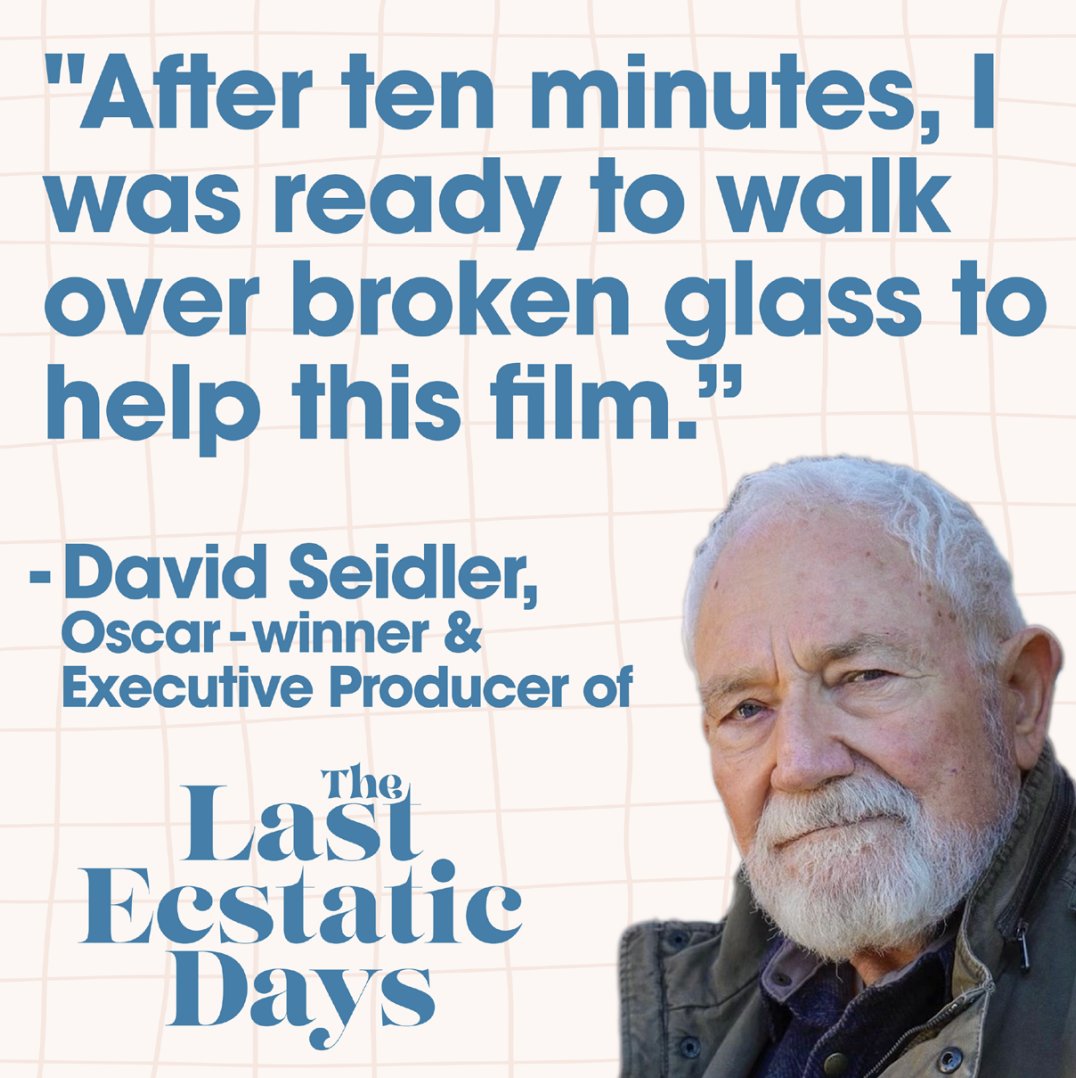 You don't have to walk over broken glass, like Oscar-winner David Seidler! Watch 'The Last Ecstatic Days' in FREE virtual screening and then meet producer @preranatd & one of the protagonists, Dr. Aditi Sethi. Saturday, April 20, 1-3 pm ET FREE TIX bit.ly/saja_ecstatic