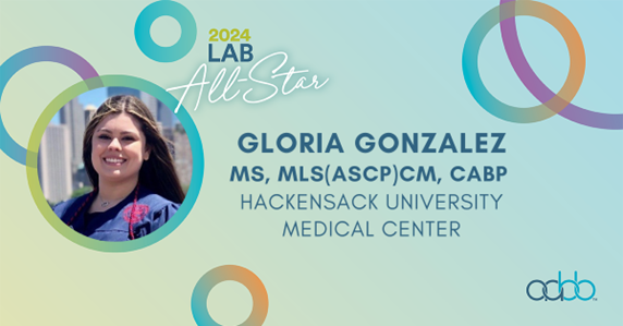 Meet our next lab all-star: Gloria Gonzalez! Gloria joined @HMHNewJersey’s cell therapy processing department right out of school and quickly became a pillar of the team. Her colleagues celebrated her fearless approach to challenges and dedication to perfection. #AABBLabAllStars