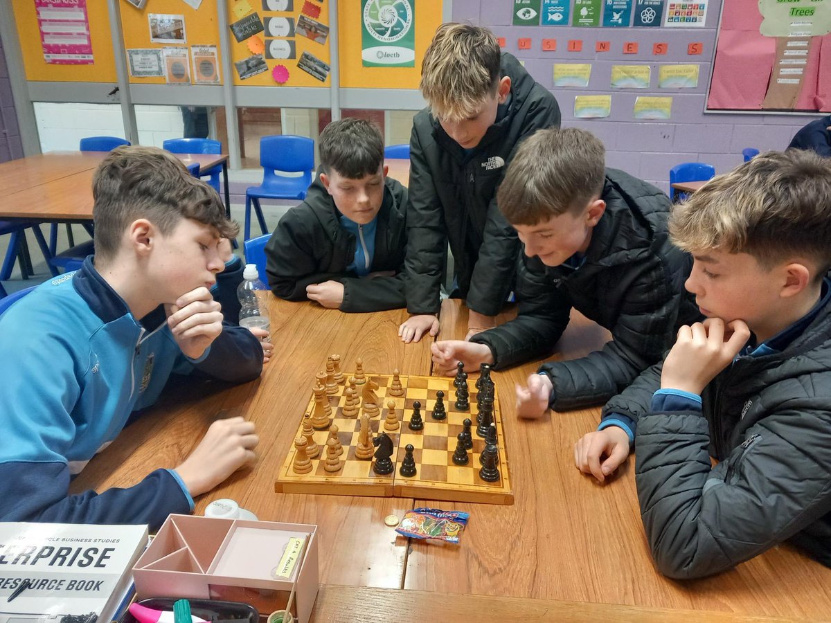 Games club is getting competitive.. Exciting chess match today! 🎉 20c and a packet of Haribo on the line. Let the battle begin! 💥👑🍬 #ChessMatch #HighStakes #LunchtimeGamesClub