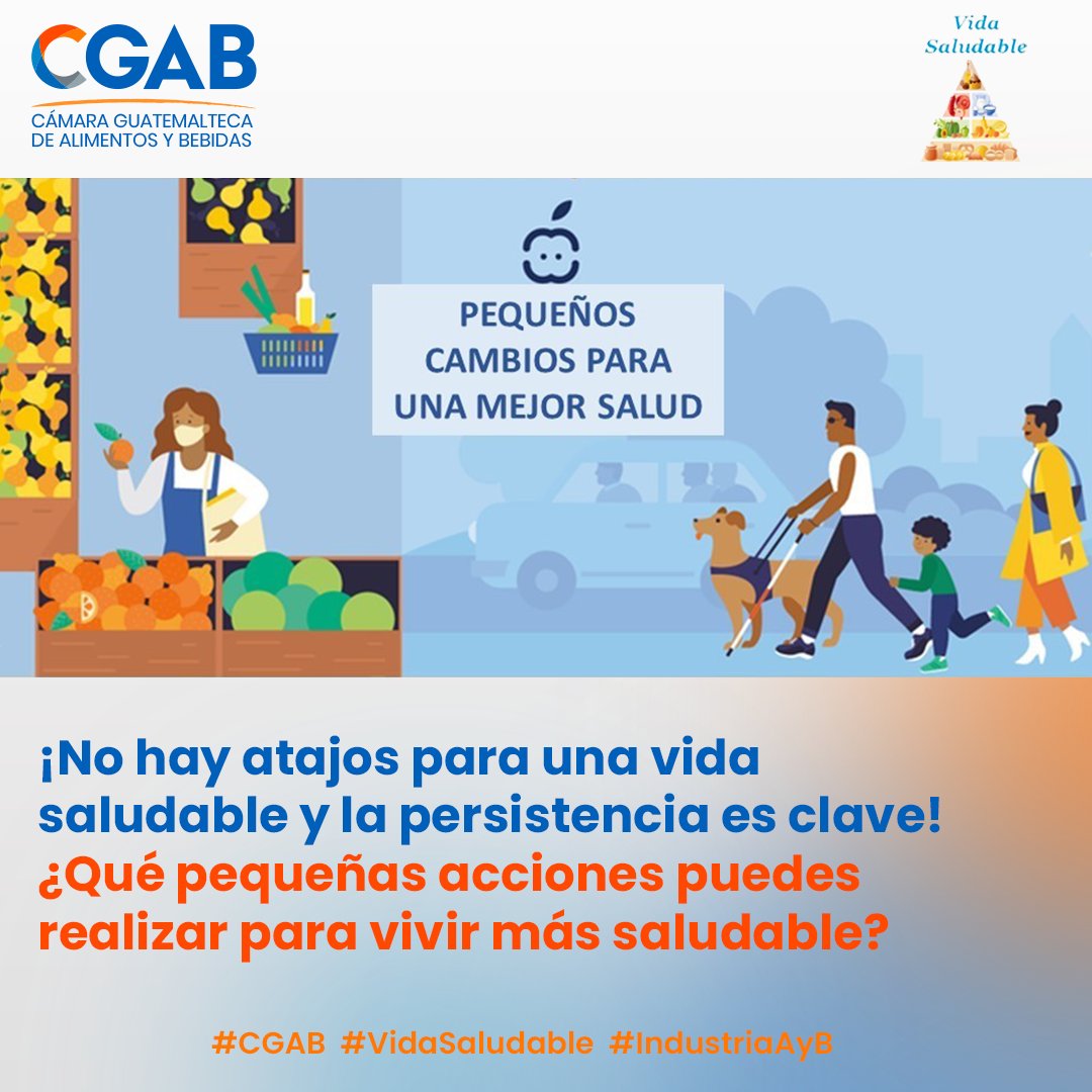 Estas acciones te ayudarán a tener una #VidaSaludable #CGAB #IndustriaAyB #Guatemala #Salud @Cgab19