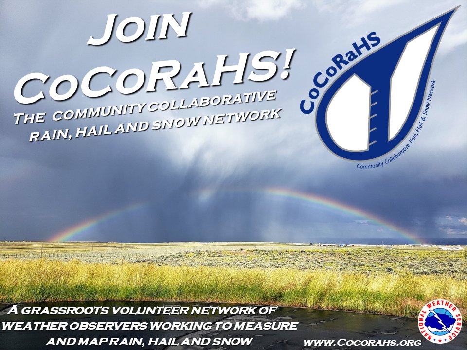 Become a CoCoRaHS backyard weather observer and make a difference by measuring and mapping precipitation in your community! To learn more: cocorahs.org/Content.aspx?p…  📏🌨️ #CitizenScience