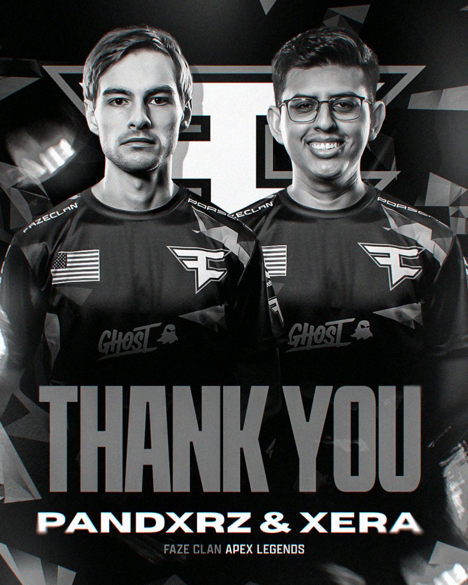 Today we part ways with 2 members of our Apex Legends roster, @pandxrz and @Xeratricky Thank you for the hard work you put in during your time with FaZe Clan - we wish you both nothing but the best going forward in your careers!