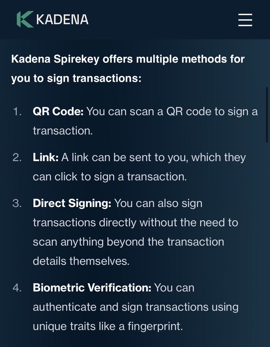 _Ares_Ton's tweet photo. Get to know #Kadena-Spirekey🔥
Secure logins with ease-of-use, @kadena_io-Spirekey is important for #Web3 communities:
- Removes hurdles from password management systems + processes
- Potential vulnerabilities are minimized
- Limits the steps required to access blockchainassets https://t.co/Ky5BqYvqWb