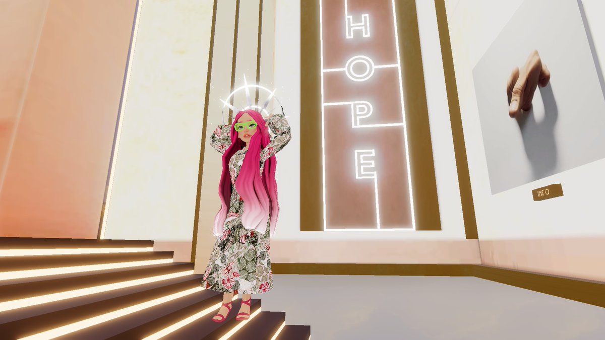 @tangpoko @lowpolymodels @MrDhingia I love this venue with the new emote! It's like it was made to go together. It looks wonderful in @Meryshark 's venue too! <3 You were right that its a great spot for photos!
