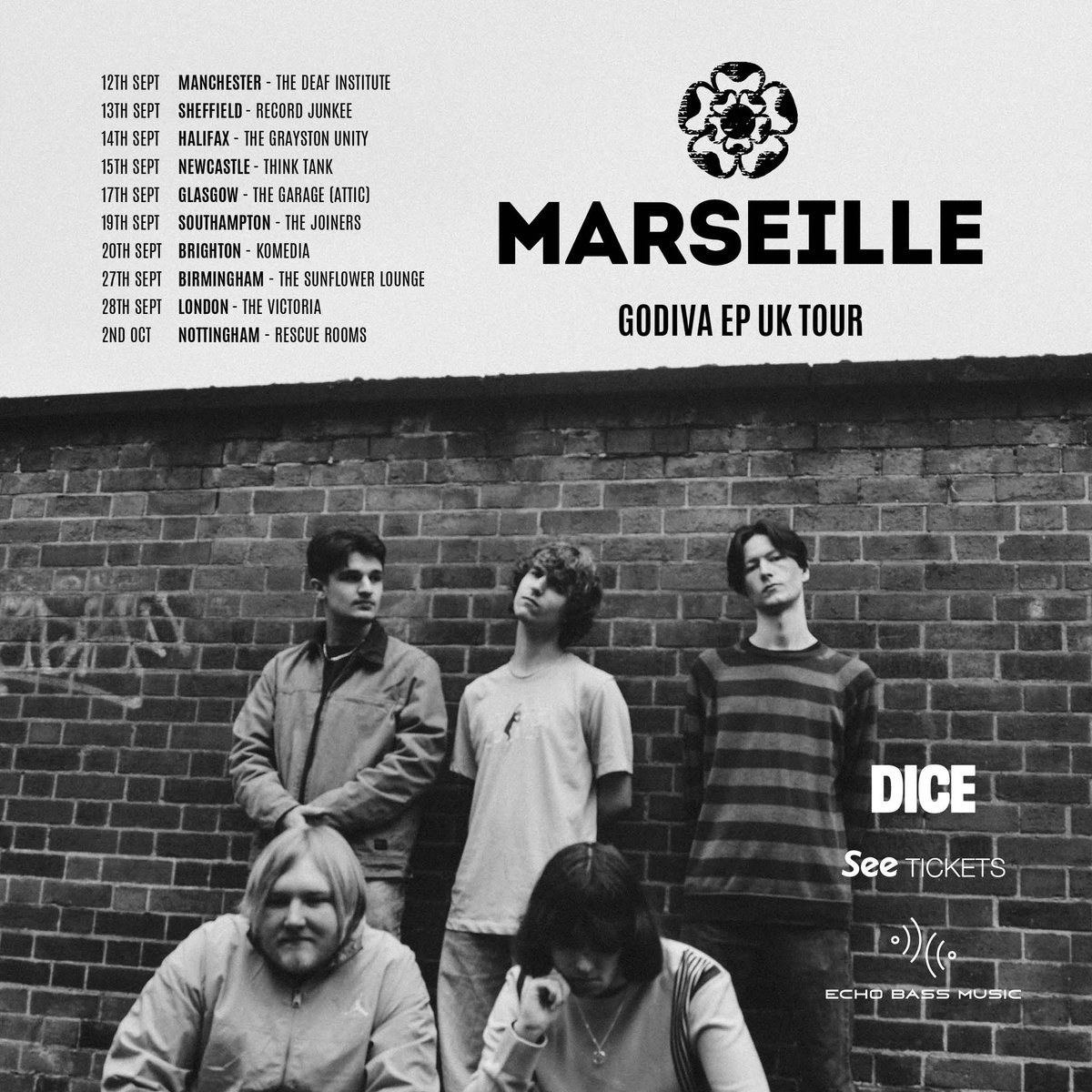 On sale 10AM tomorrow. Get in there quick! Echobassmusic.co.uk/marseille/tour