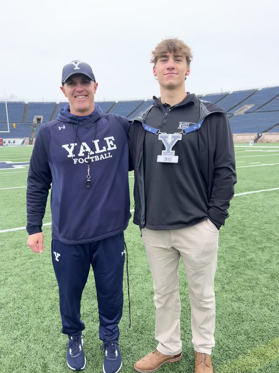 Cam_Urso_'s tweet photo. Blown away by Yale football, electric spring practice with ELITE prideful tradition. Passionate group of athletes/coaches who love football! Thank you @coach_smcgowan for the opportunity! #OnePlayWarrior
@CoachRenoYale @CoachJanecek @CoachPLeone @AlexKurtzYale @coachjjanderson https://t.co/i1vN7Ys7cX