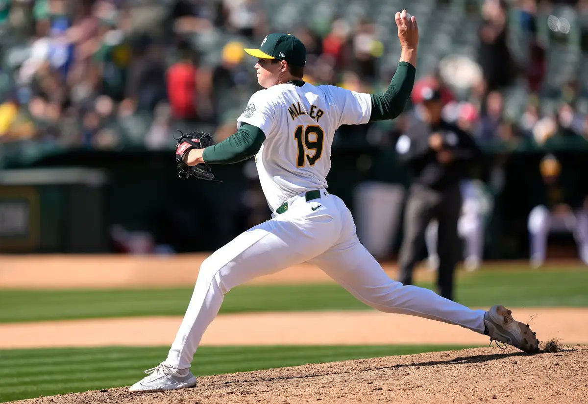 The Most Electric Pitcher In Baseball Is Not Gerrit Cole, Corbin Burnes, Or Shohei Ohtani - It's Oakland A's Closer Mason Miller And It's Time Everyone Learns His Name barstoolsports.com/blog/3510868/t…