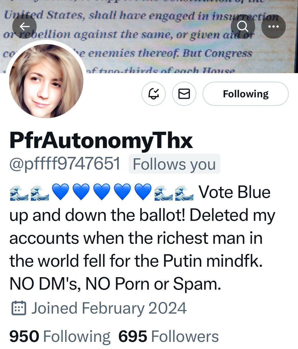 💙Give her a 👣 Follow 👣@pffff9747651 She's jumping back in the ring to fight for women's rights and to save democracy. Let's help her get to 2K 💙 Stronger Together 💙 #DemValues #NoDemUnder1k
