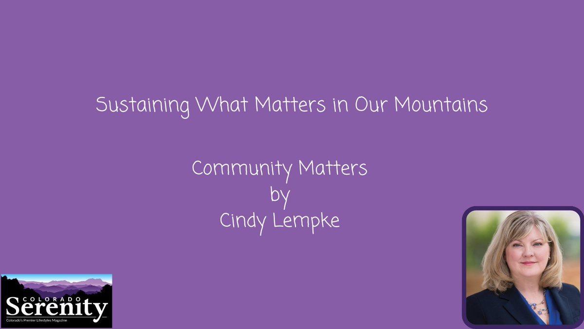 Here are some upcoming events from our local non profits!

coloradoserenity.com/community-matt…

#ColoradoSerenityMagazine #CommunityMatters #CindyLempke #SustainingWhatMattersInOurMountains