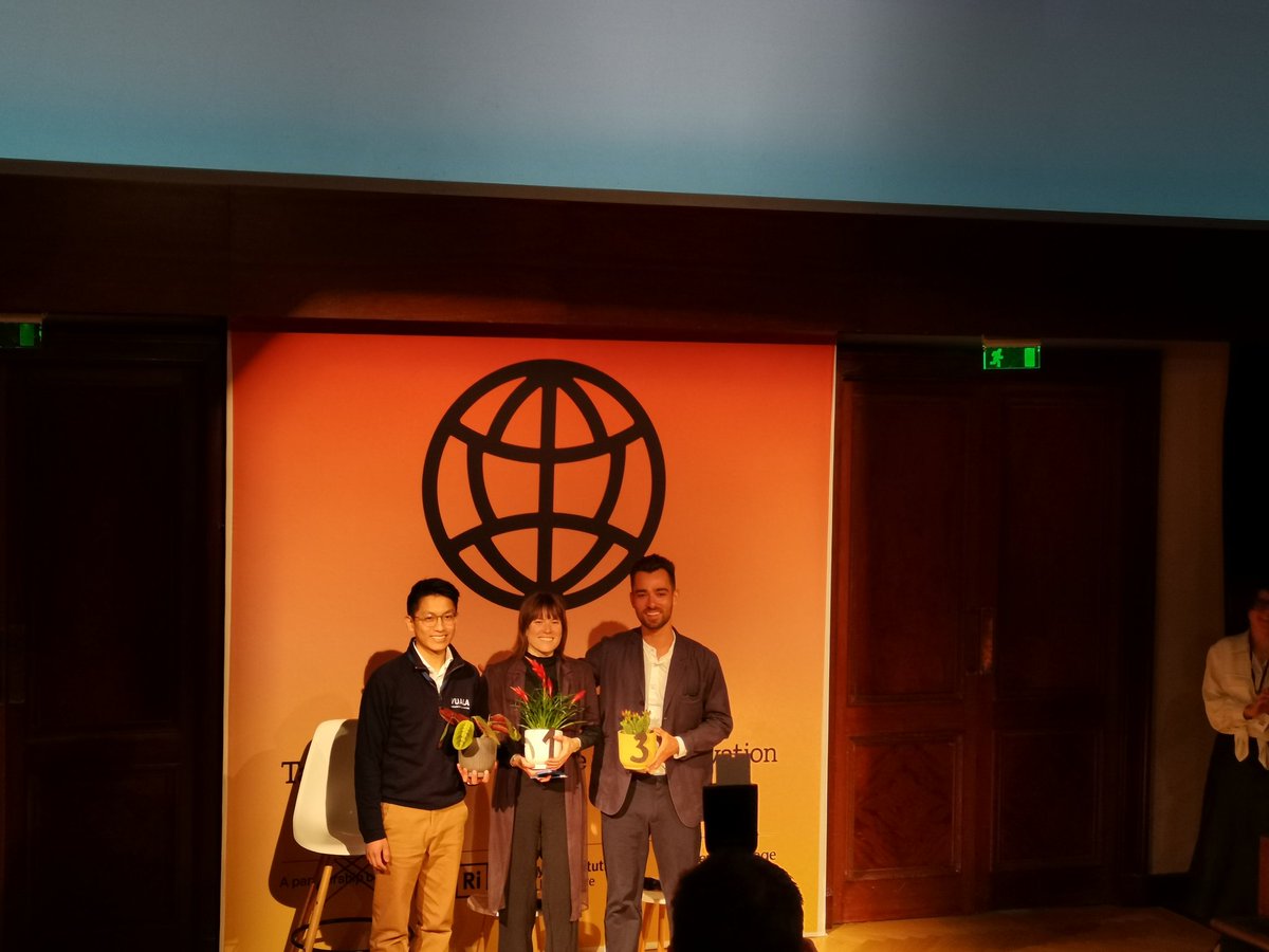 Really chuffed to see that of the award winning pitches at the #greendemoday #undaunted event 2 were #biochar Startups hopefully future customers of #capchar