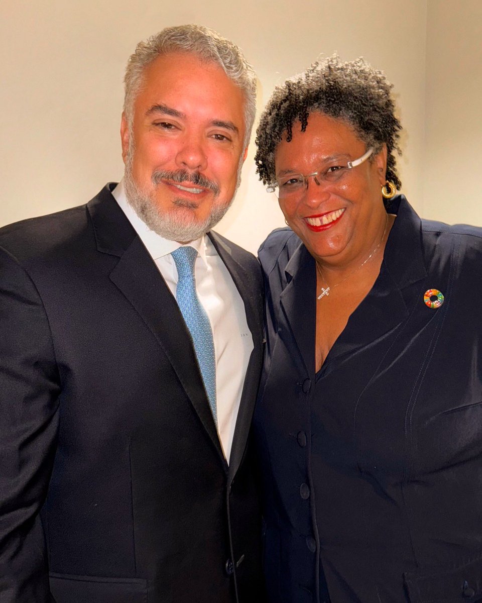 Fue un placer dialogar con mi gran amiga, la primer Ministra de Barbados, Mia Mottley (@miaamormottley). Nos une la acción climática, la innovación social y la materialización de los Objetivos de Desarrollo Sostenible.