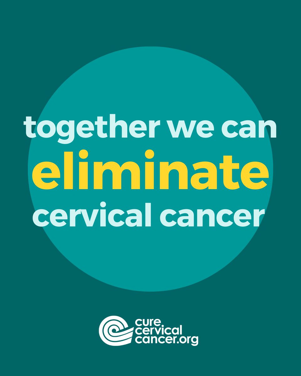 According to the WHO, cervical cancer could be the first cancer EVER in the world to be eliminated, if:

90% of girls are vaccinated 
70% of women are screened 
90% of women with cervical disease receive treatment