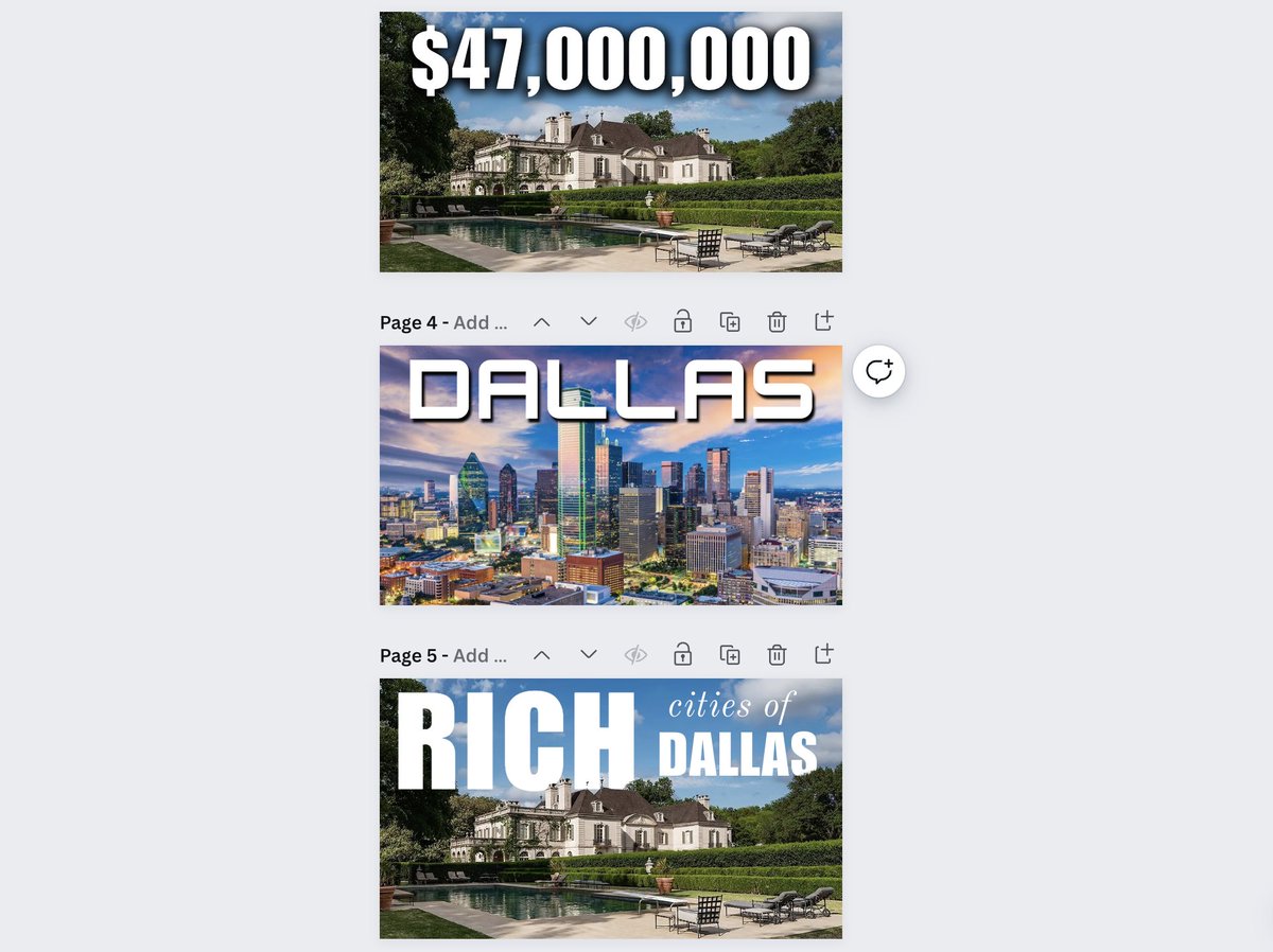 'Touring the 5 RICHEST Cities in Dallas Fort Worth Texas'

Which of these 3 Thumbnails would you be MOST likely to click on?

#dallasrealestate #dallastexas