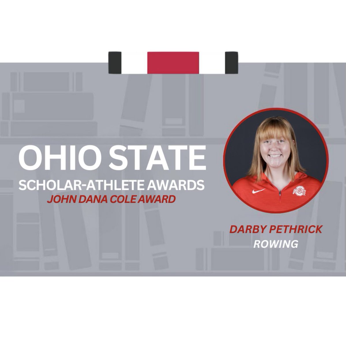 🏆Scholar-Athlete Award Winner🏆

Congratulations to 🥁🥁🥁
•
•
•
Buckeye Student-Athlete Darby Pethrick ❗️🌰🚣‍♂️