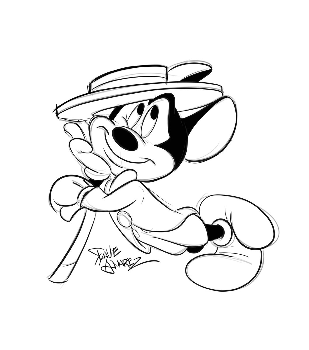 Yesterday was #quickiemickey day. I missed it, but here's mine for the record. I have a thing for Freddie Moore's Mickey Mouse. Can you tell? #mickeymouse #disney #waltdisney #disneyanimation #art #artist #fredmoore #DaveAlvarez #challenge