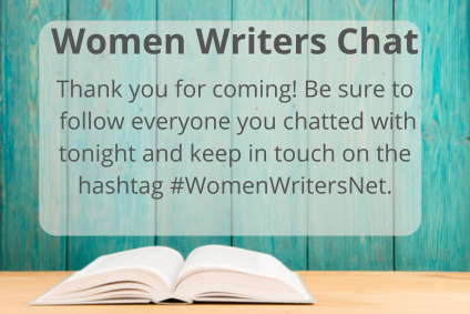 Thank you 🙏 for coming to this evening's #tweetchat. @NastasyaParker and I loved reading and answering your wonderful contributions. If you couldn't make it to the chat, remember you can still read its content on the @womenwritersnet X/Twitter channel!