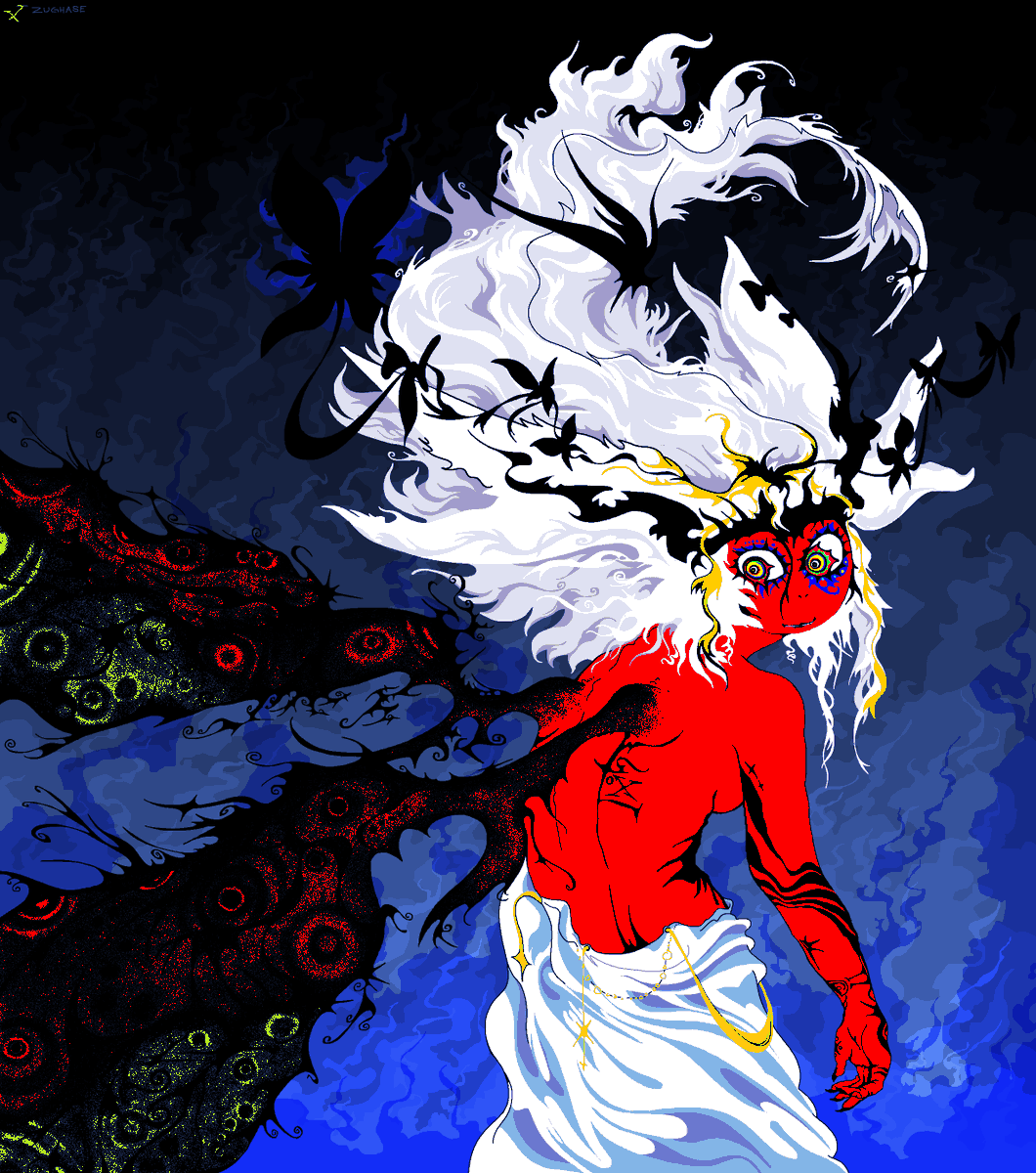 Zughase's tweet photo. princess xixi veindancer with sprouting wings https://t.co/ocZE8EQkry