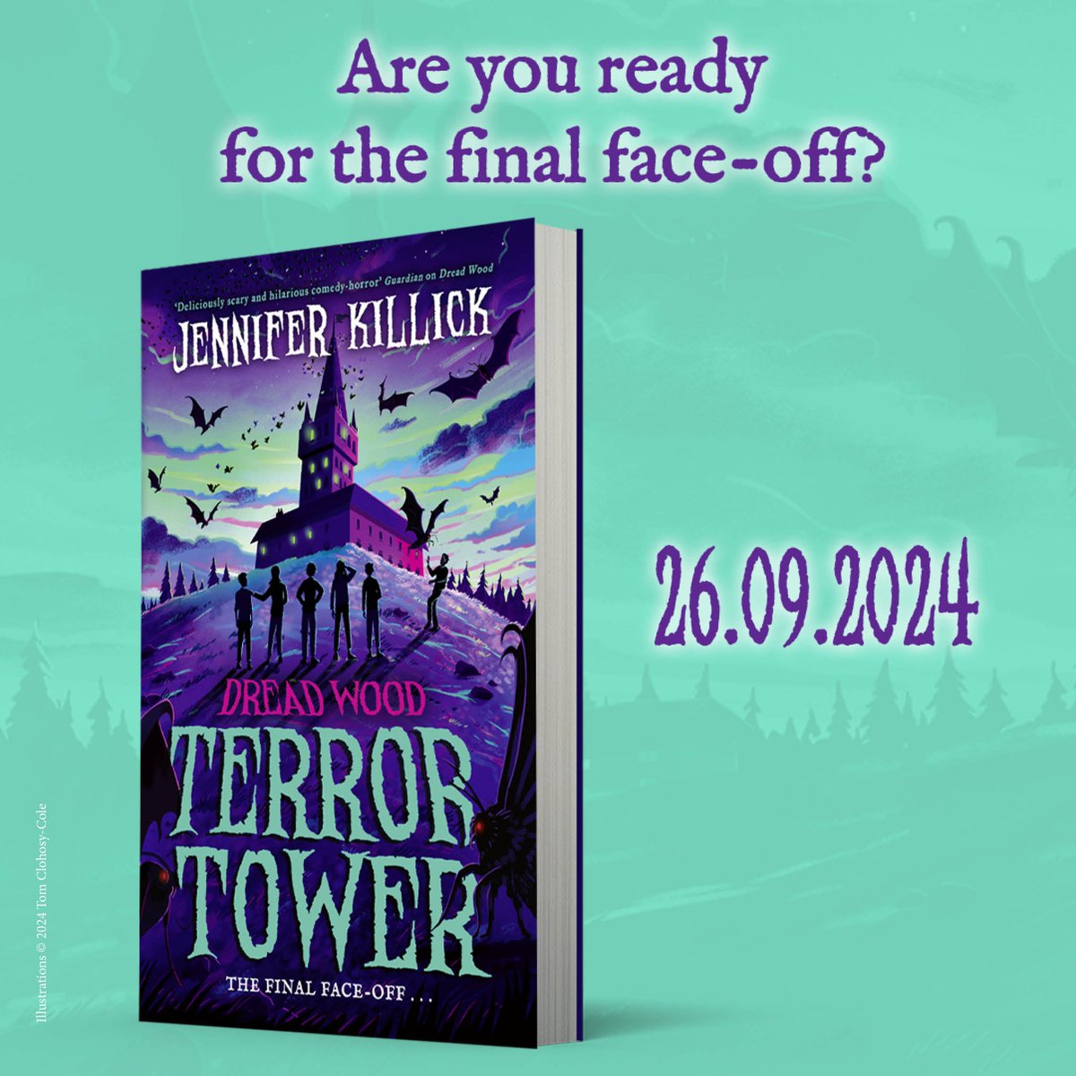 🚨COVER REVEAL🚨 Check out the stunning cover of the final Dread Wood, Terror Tower, coming 26/9/24 for 9+. How will it all end? Are you ready for the final face-off? 📖😱 I can’t wait to read this! @FarshoreBooks @JenniferKillick @Sarah_and_Books