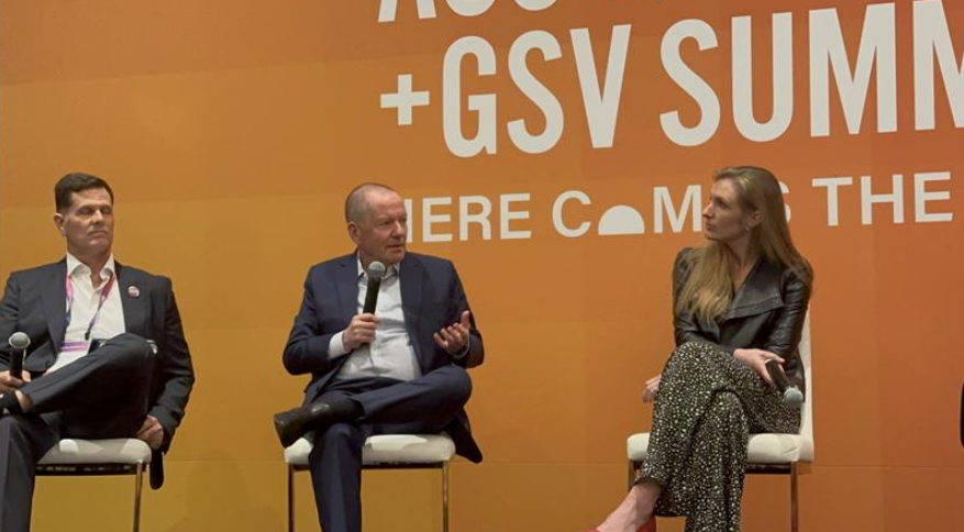 An exciting moment at the ASU GSV conference!!  Our University President, Shai Reshef, making waves at the conference, sharing his vision for accessible education with global leaders. We're committed to breaking barriers and empowering students worldwide. 💜✨ #UoPeople #ASUGSV