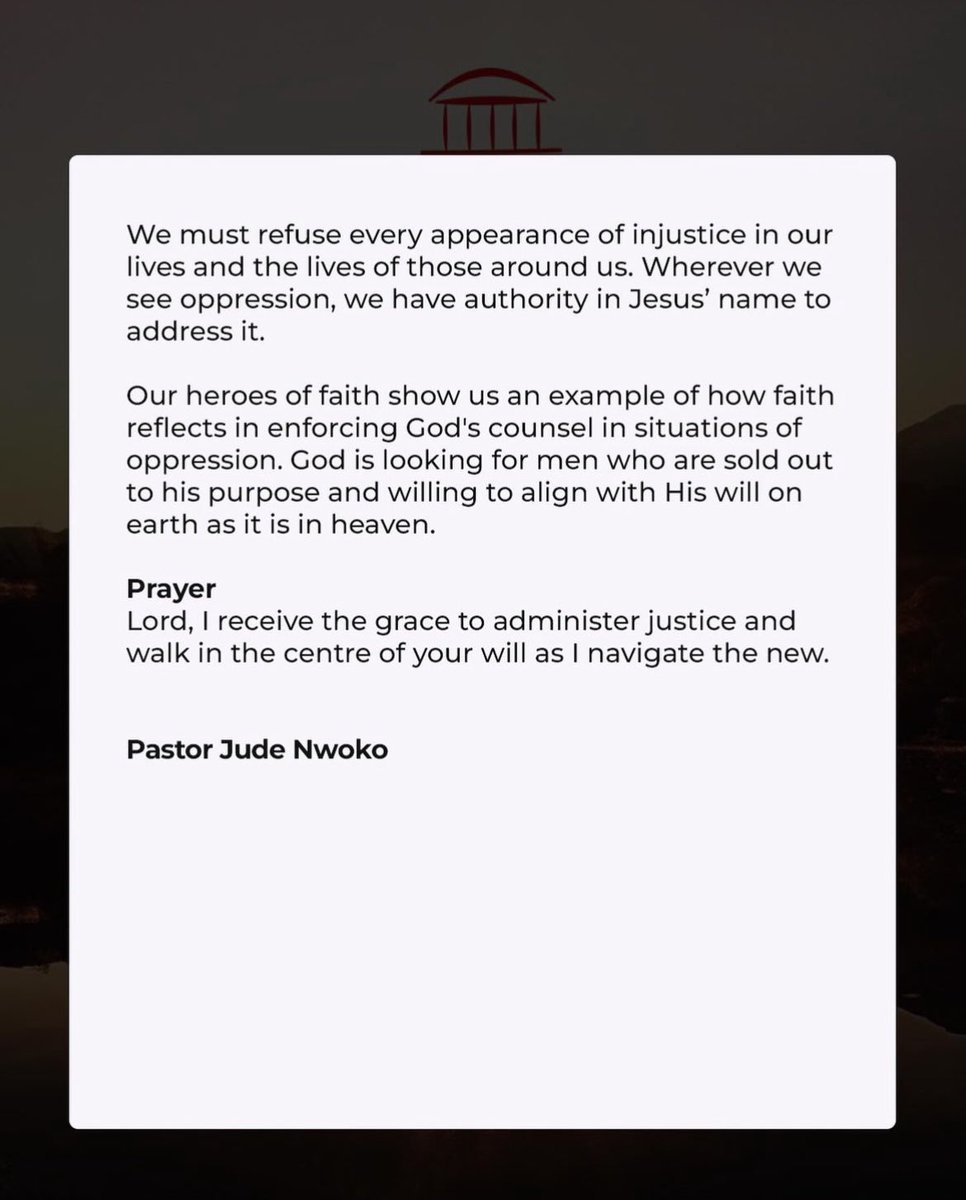 #ANewDawn devotional [18Apr-24]

In this new season, our walk of #faith must reflect the righteousness of God.

We’re to choose righteousness and take a stand against evil - anything against the will of God. 

Today, what will you take a stand against?

#myTPH
#dailydevotional