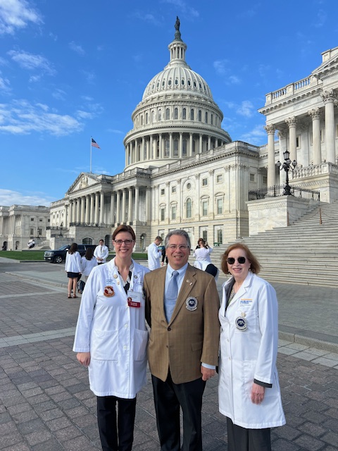 Drs. Emily Hurst, Robert Piccinini and Sonia Rivera-Martinez at DO Day in Washington D.C., #NOMWeek #DOProud
