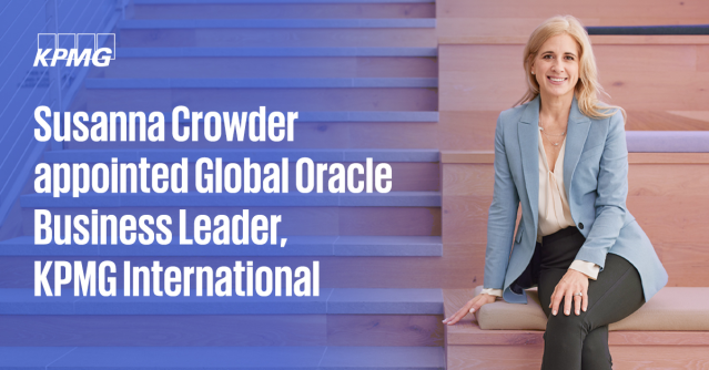 🎉 Exciting news! Congratulations to Susanna Crowder on being named the Global Oracle 360 Business Leader at KPMG! 🌟 Read more about how she is driving innovation and cloud transformation with Oracle. #KPMG #Oracle #Innovation #CloudTransformation bit.ly/49JvBNt