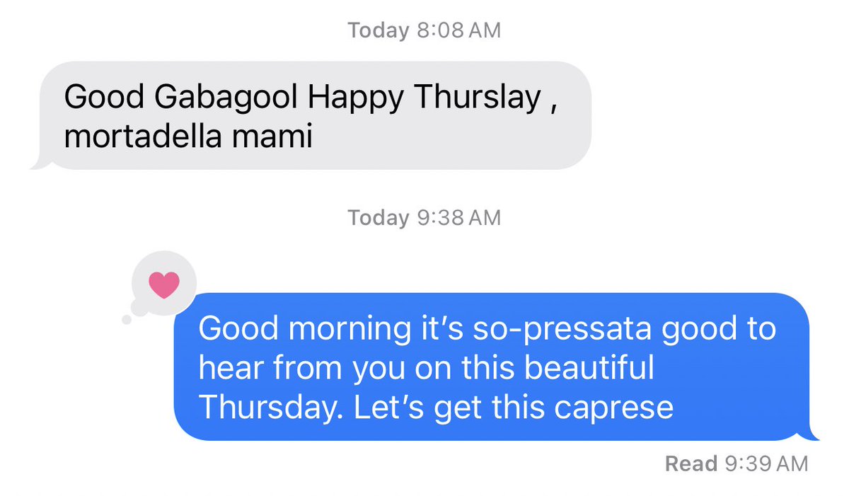 Another day, another goodmorning text from Tony Soprano