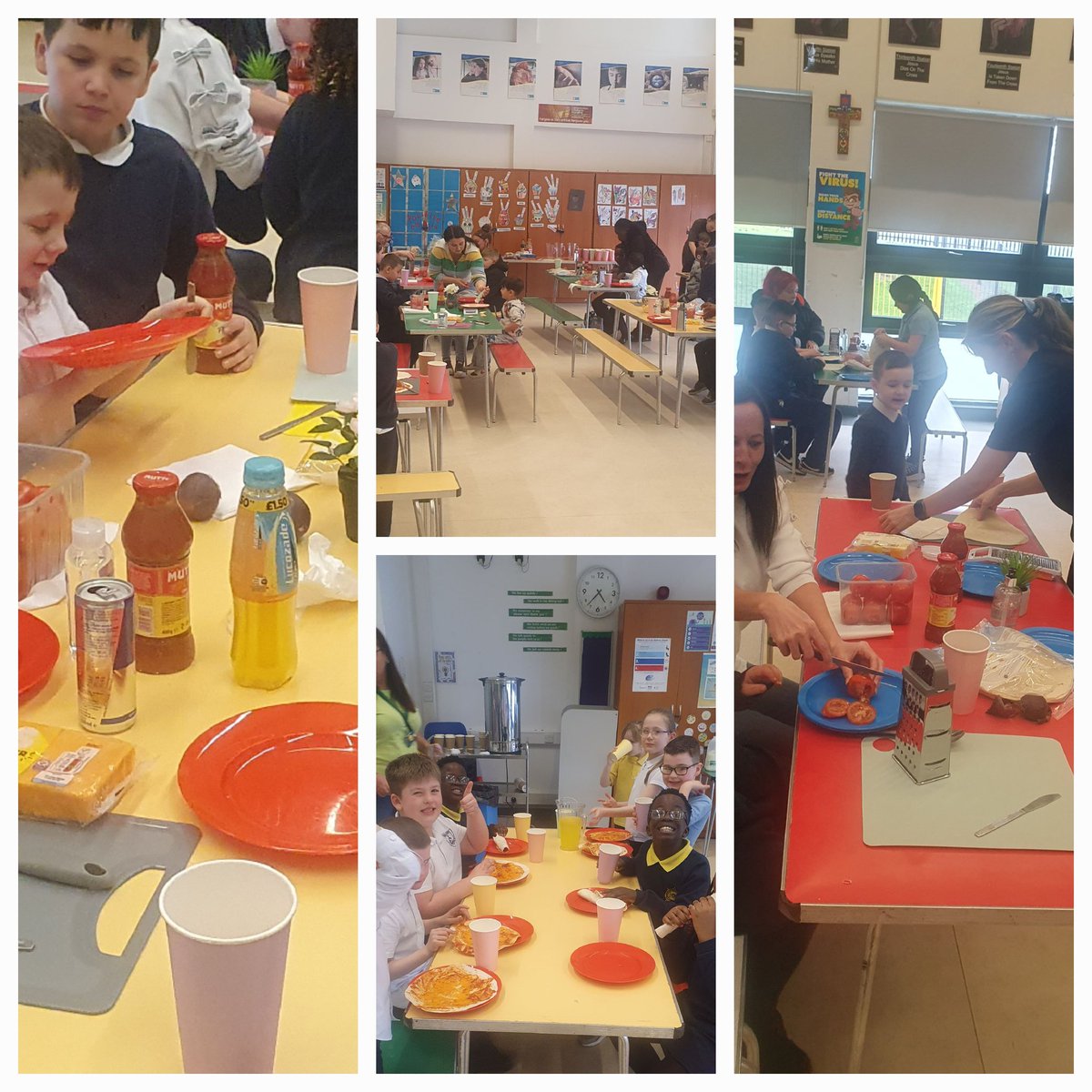 Today was our first Cook, Play & Grow. Families made vegetarian pizza. We chatted, laughed, cooked and played fun games. Great job everyone! 😀🍕
