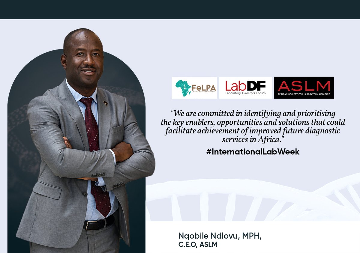 MrNqobileNdlovu's tweet image. Improving diagnostic services in Africa is a priority for ASLM. #InternationalLabweek #TheFutureisLAB